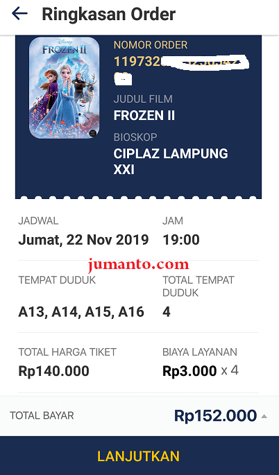 cek harga tiket promo dan biaya admin tix id