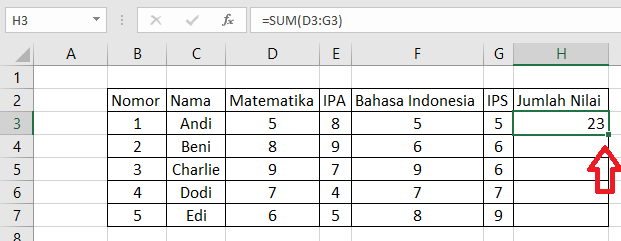 cara copy rumus di microsoft excel