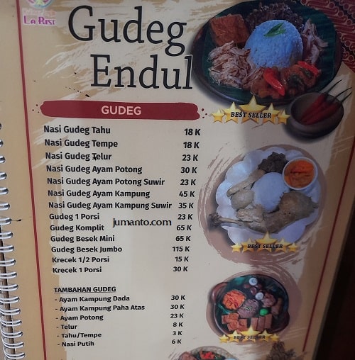 daftar harga dan menu larise cafe lampung 9